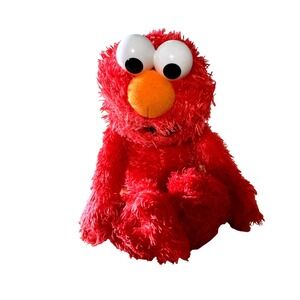 Y2K Sesame Street Elmo Plush Doll Jim Henson Workshop Red Stuffed Toy Gund‎